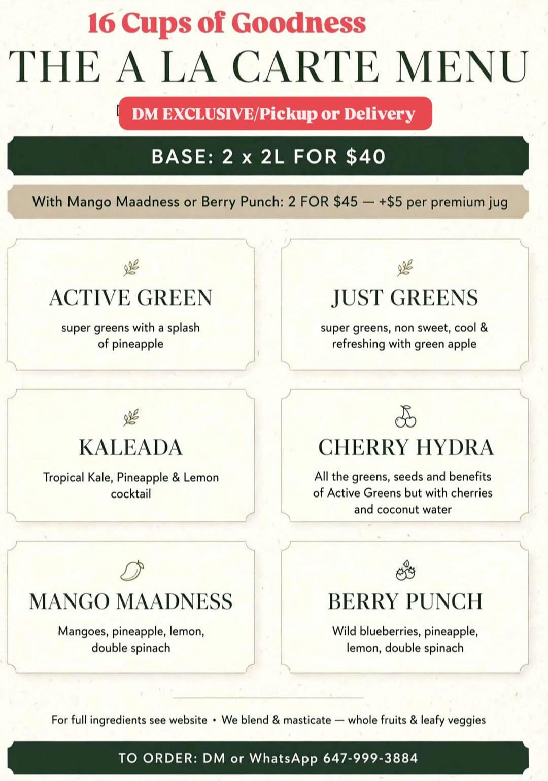 SUMMER SIPS 2 for $40 (16 Servings)