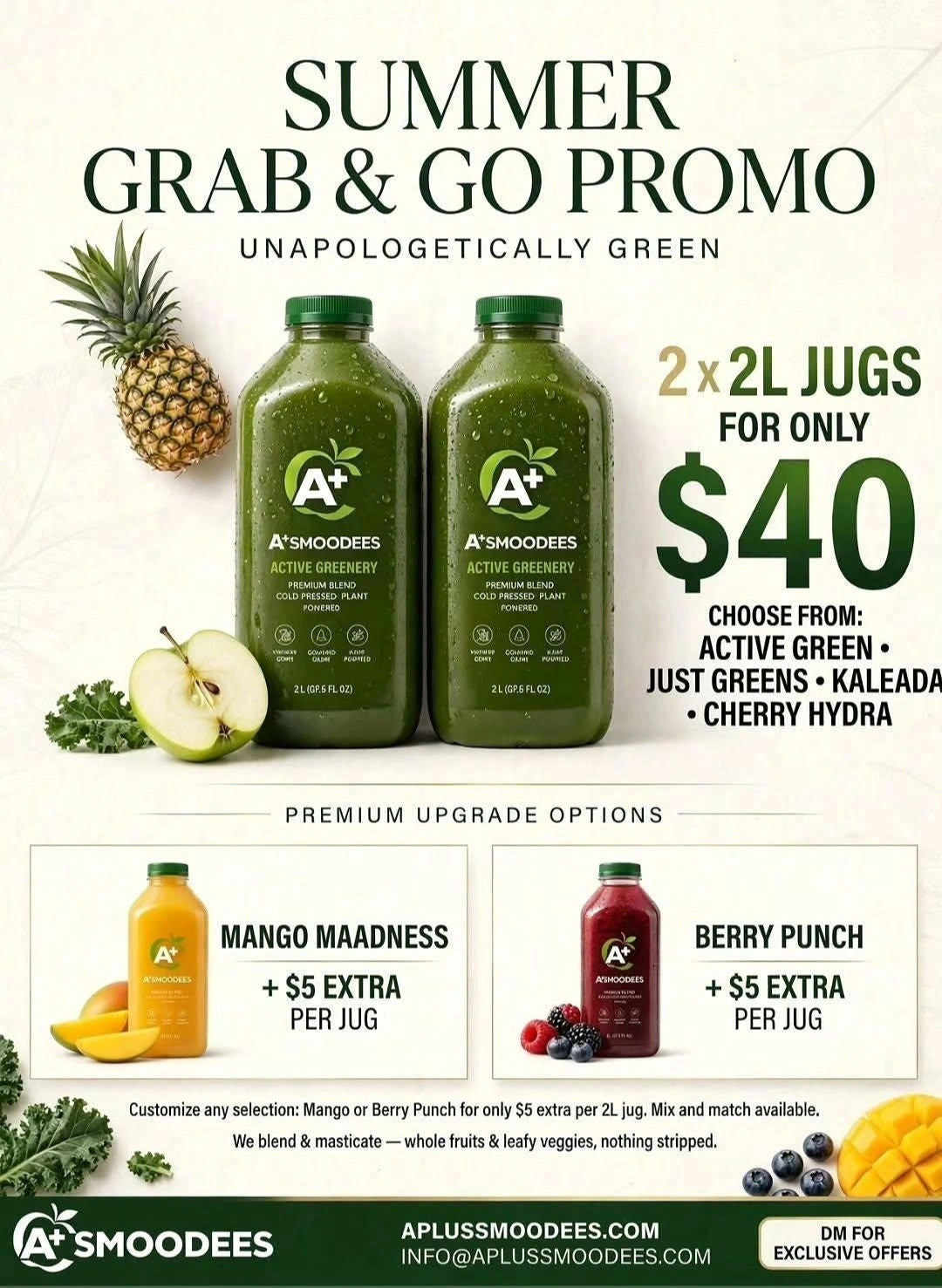 SUMMER SIPS 2 for $40 (16 Servings)